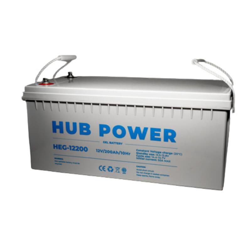 Акумулятор гелевий HUB POWER 12 В 200 Аг для ДБЖ HEG-12200 (11777843)